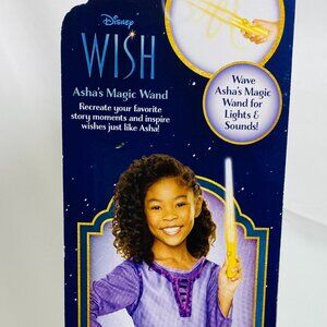 NEW! Disney WISH Asha's Magic Wand Lights & Sounds NIP W/Extra Batteries Jakks